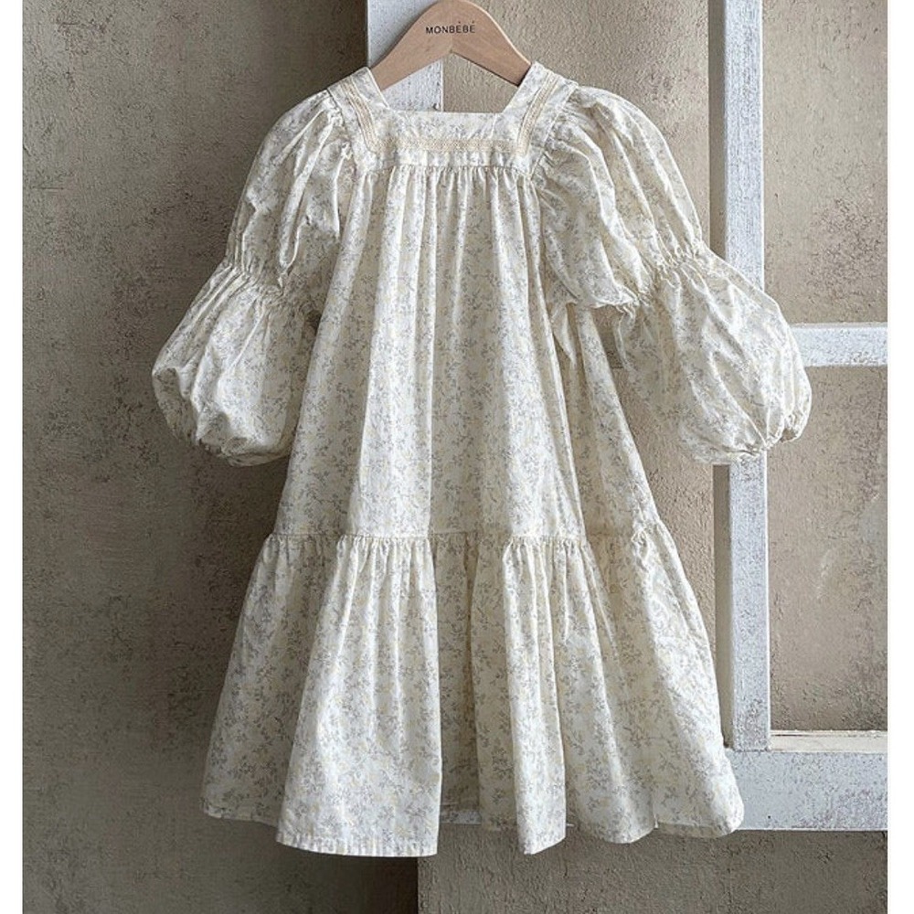 Monbebe Vanessa Floral Dress Girls Size 4-5 Years Cottagecore $72